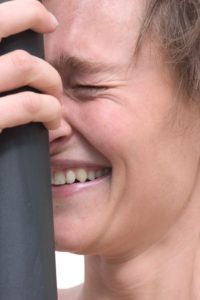 Marie-Anne Michel et son mât